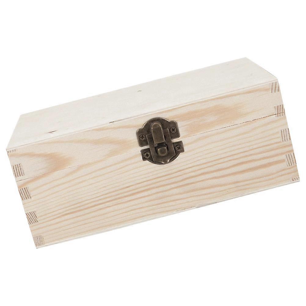 Decorative Wood Box With Lid Ideal For DIY Projects Perfect For Bedroom Organization 5.89X3.69X2.36In Handy 1Pack