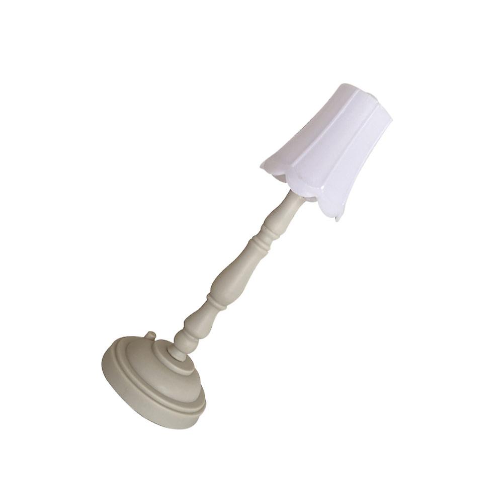 White Plastic Desktop Lamp for Home Decor Design with Warm Light Create Cozy Atmosphere 1pc
