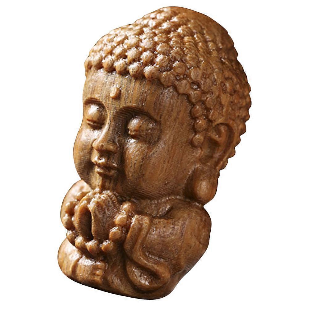 Hanging Buddha Ornament Brown Synthetic Material Decorative Pendant for DIY Keychain Decor