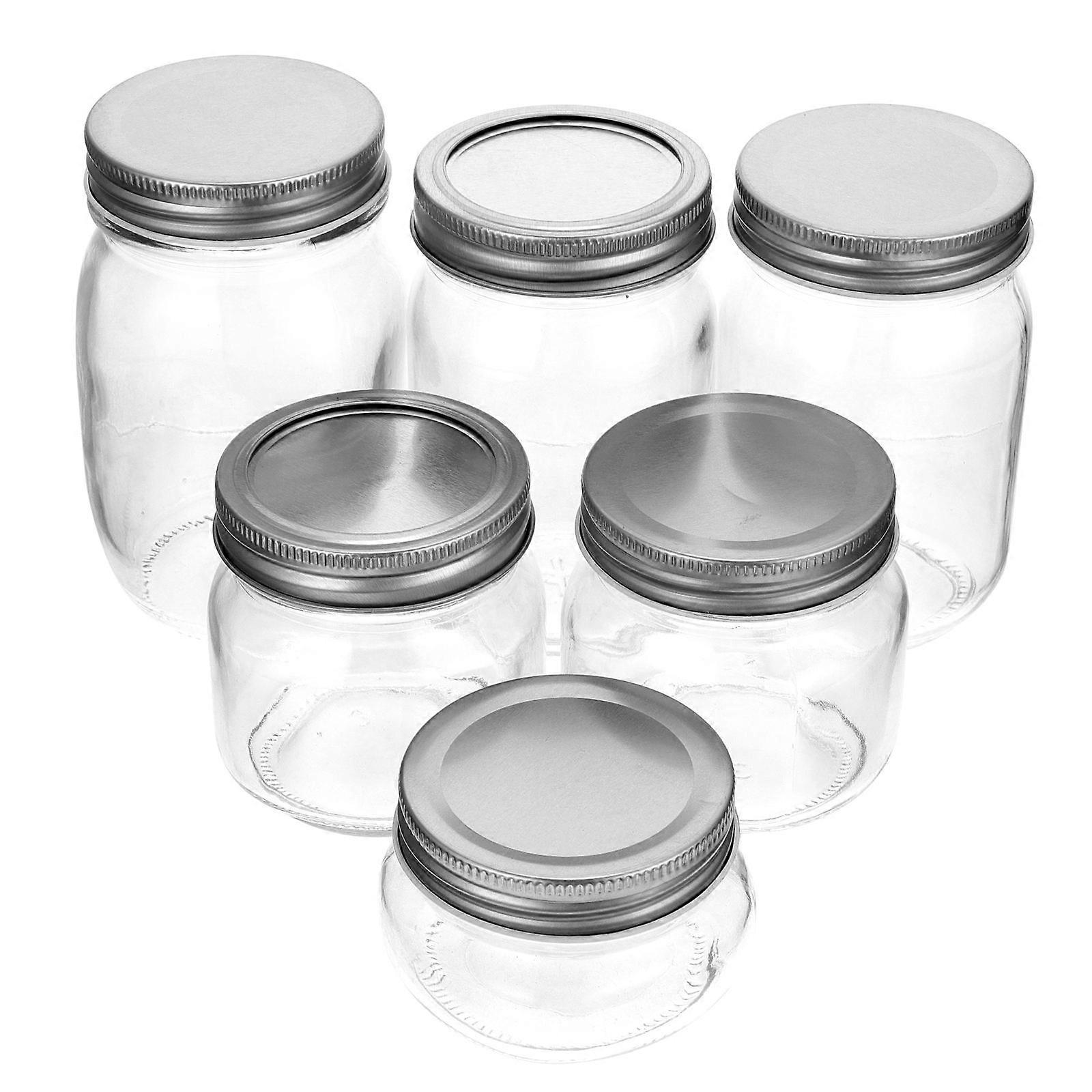 Sealing Glass Containers Designed For Households Ideal For Food Preservation And Storage Available In Assorted Color 6Pcs