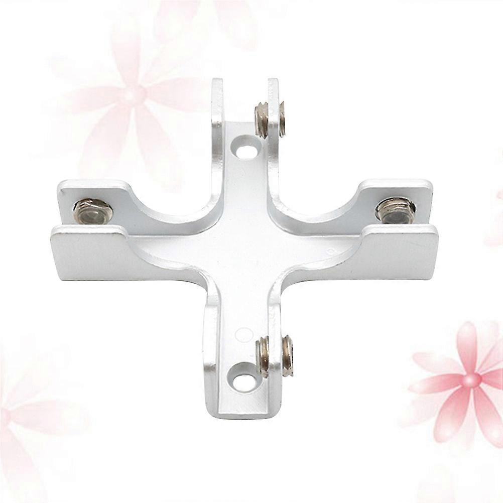 Durable Glass Clamp Bracket Made of Aluminium Alloy for Home Use with Strong LoadBearing Capacity Silver 812mm