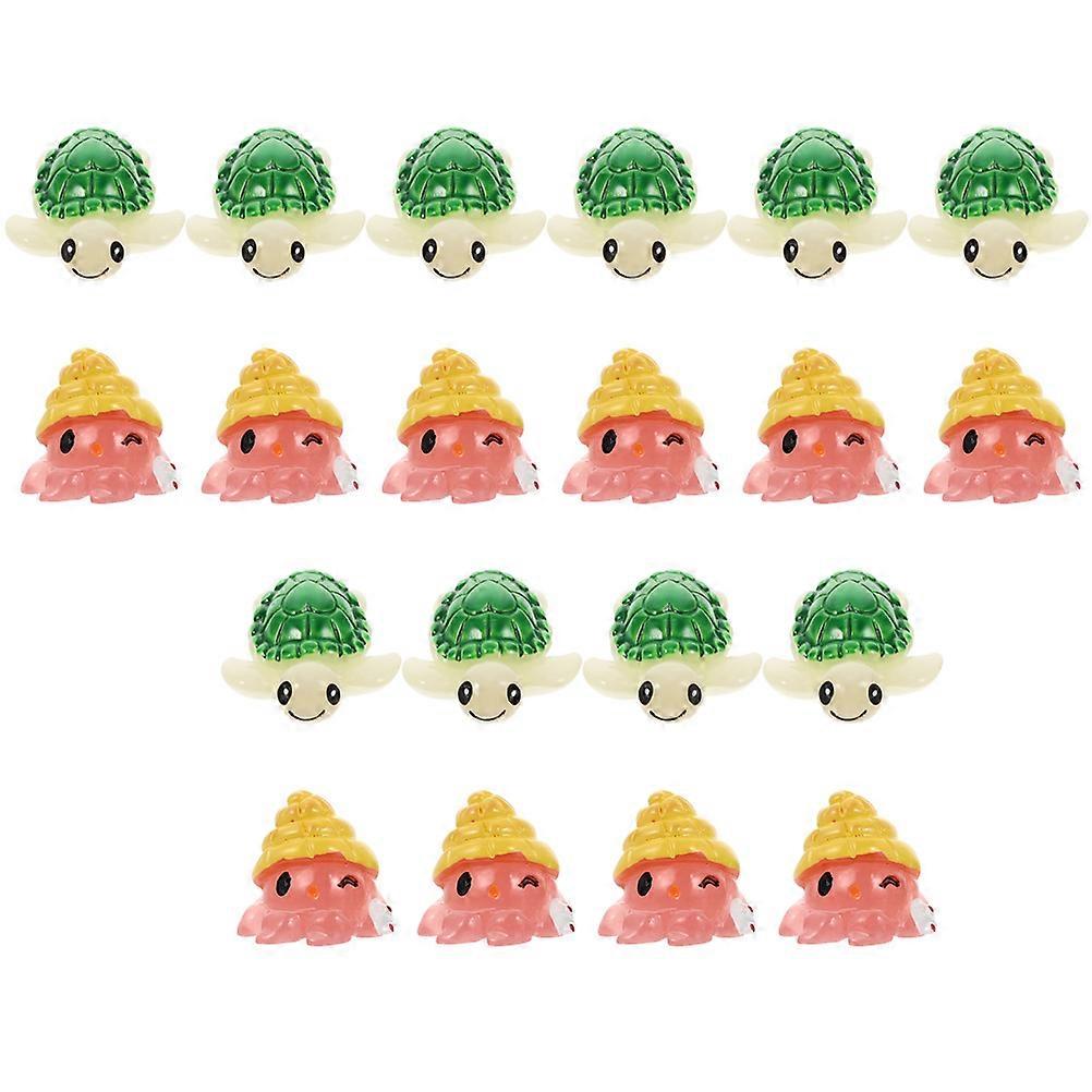 Compact Design Mini Resin Figures 20Pcs For DIY Crafts And Festival Gifts Assorted Color Decorations