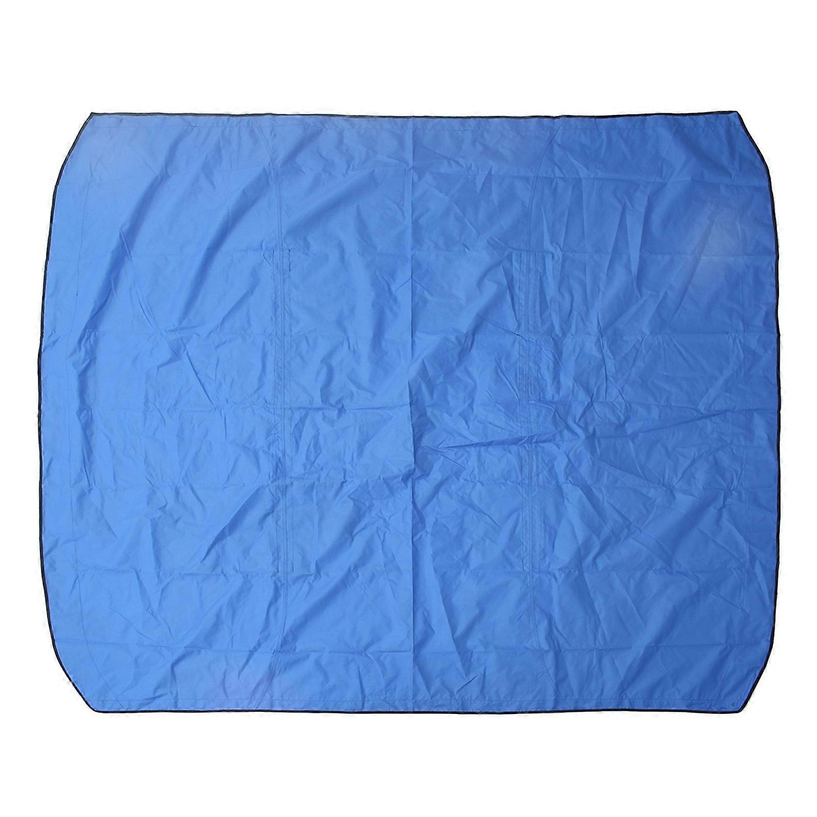 Waterproof and UV Resistant Boat Canvas Yacht Awning Top Cover with Zipper without Frame Fits 3 Bow 73''-78''W