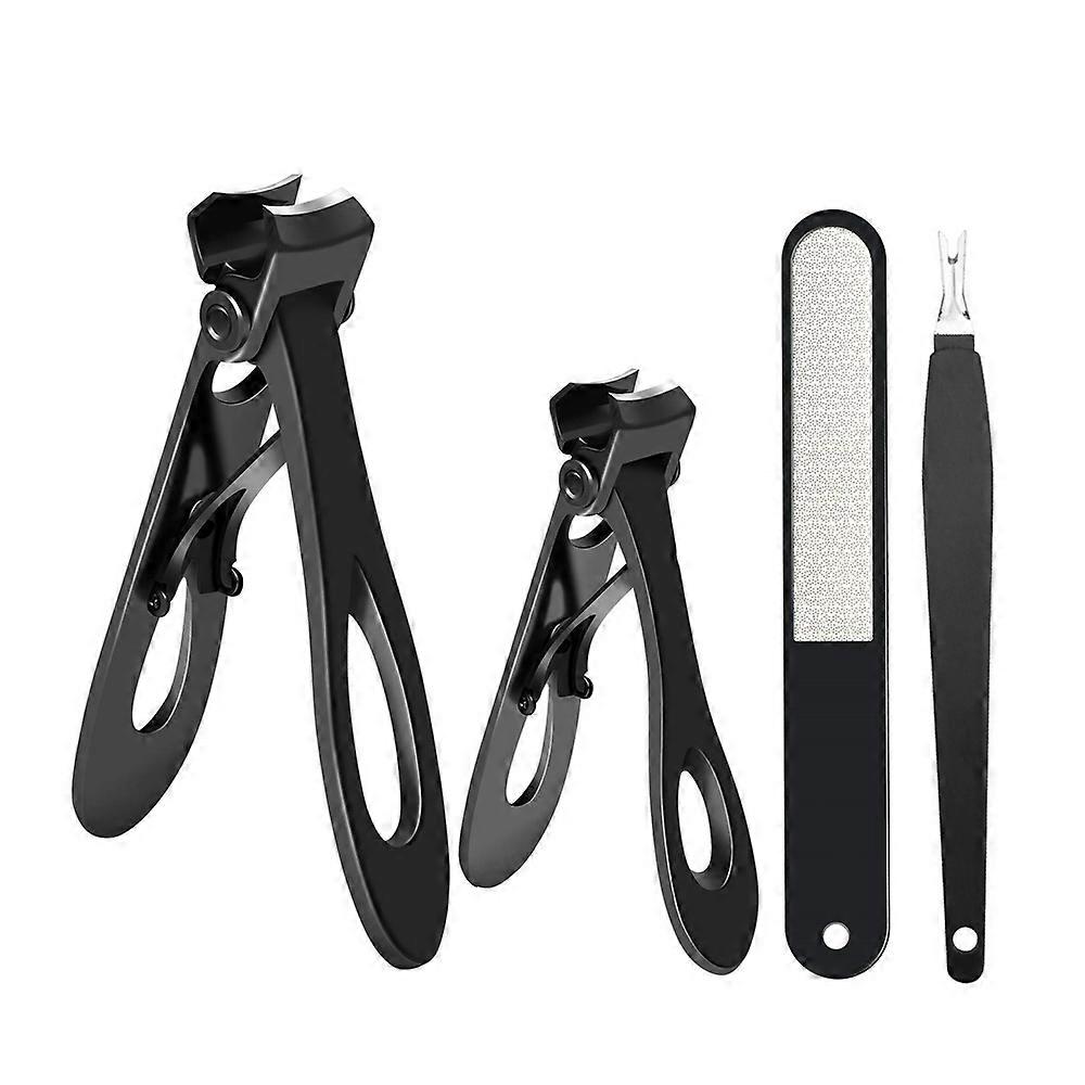 4Pcs Nail Clippers for Thick Nails Nail Clippers with Nail File