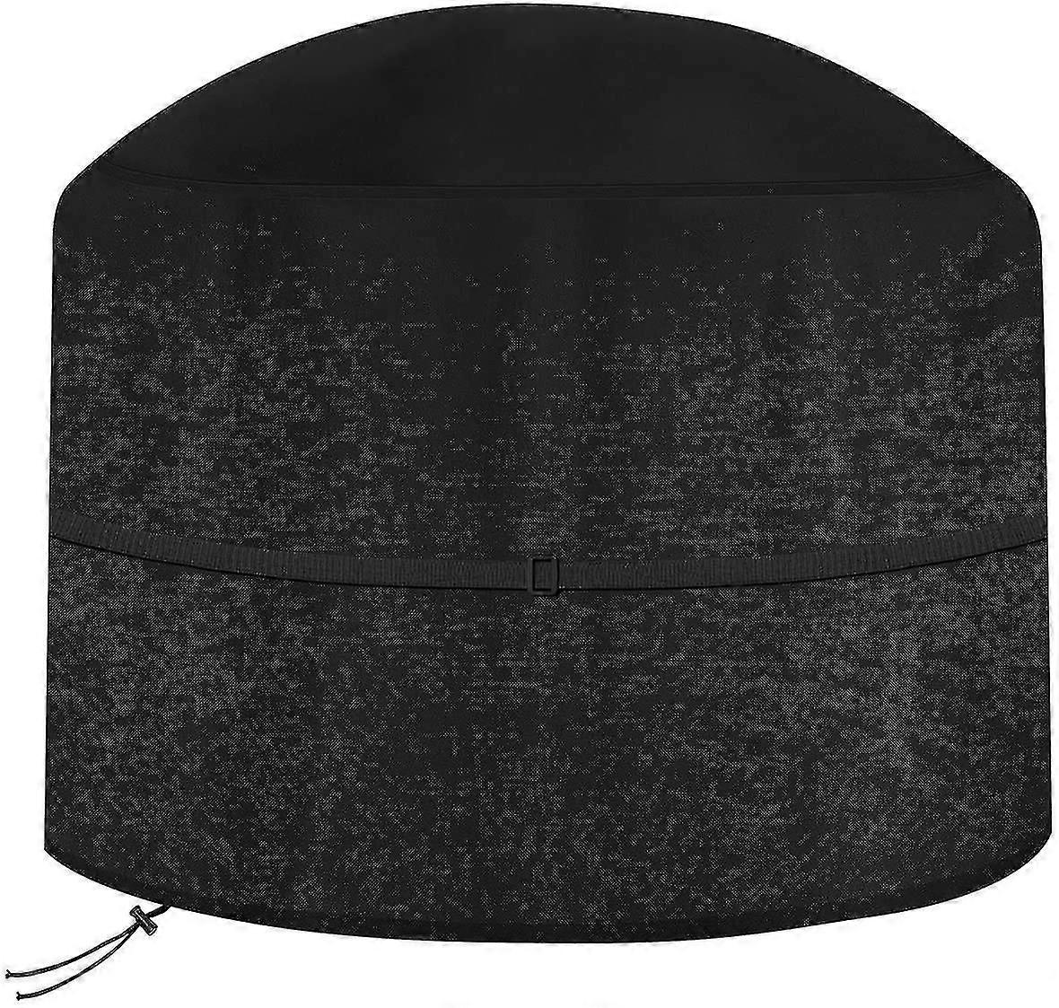 Waterproof fire pit cover, large size with windproof design