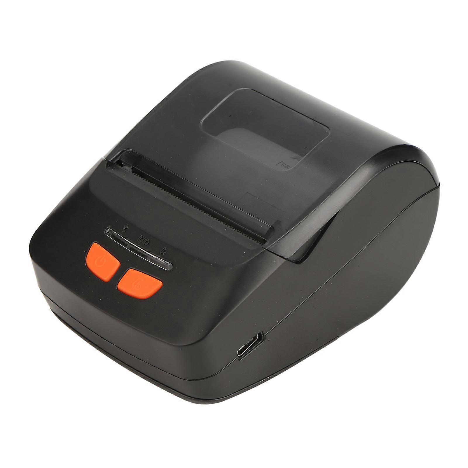 Wireless Thermal Printer Portable 57mm Type C 2000mAh Black