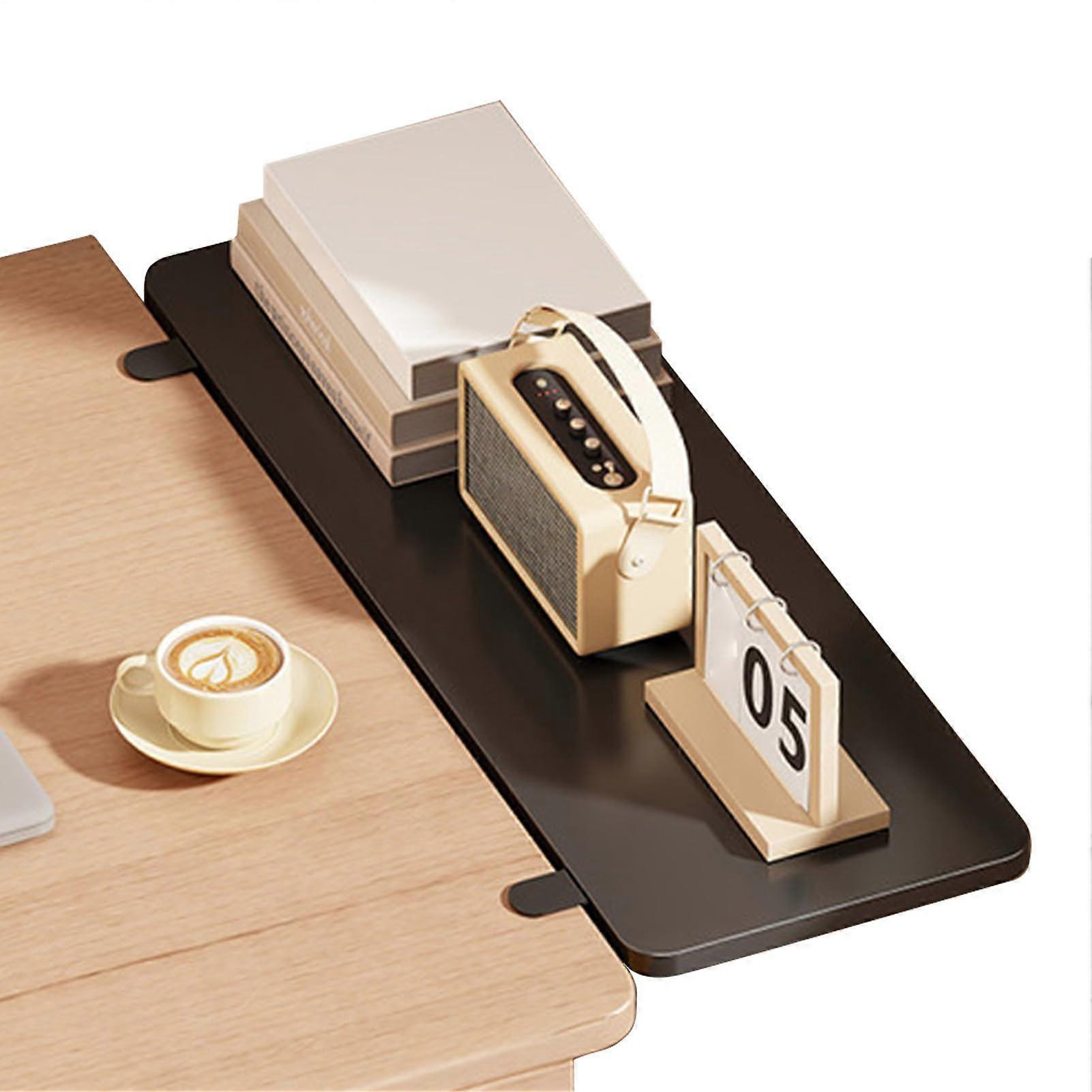 Desk extension, armrest, 50 x 20 x 1.2 cm, table mount, wrist support, foldable, black.