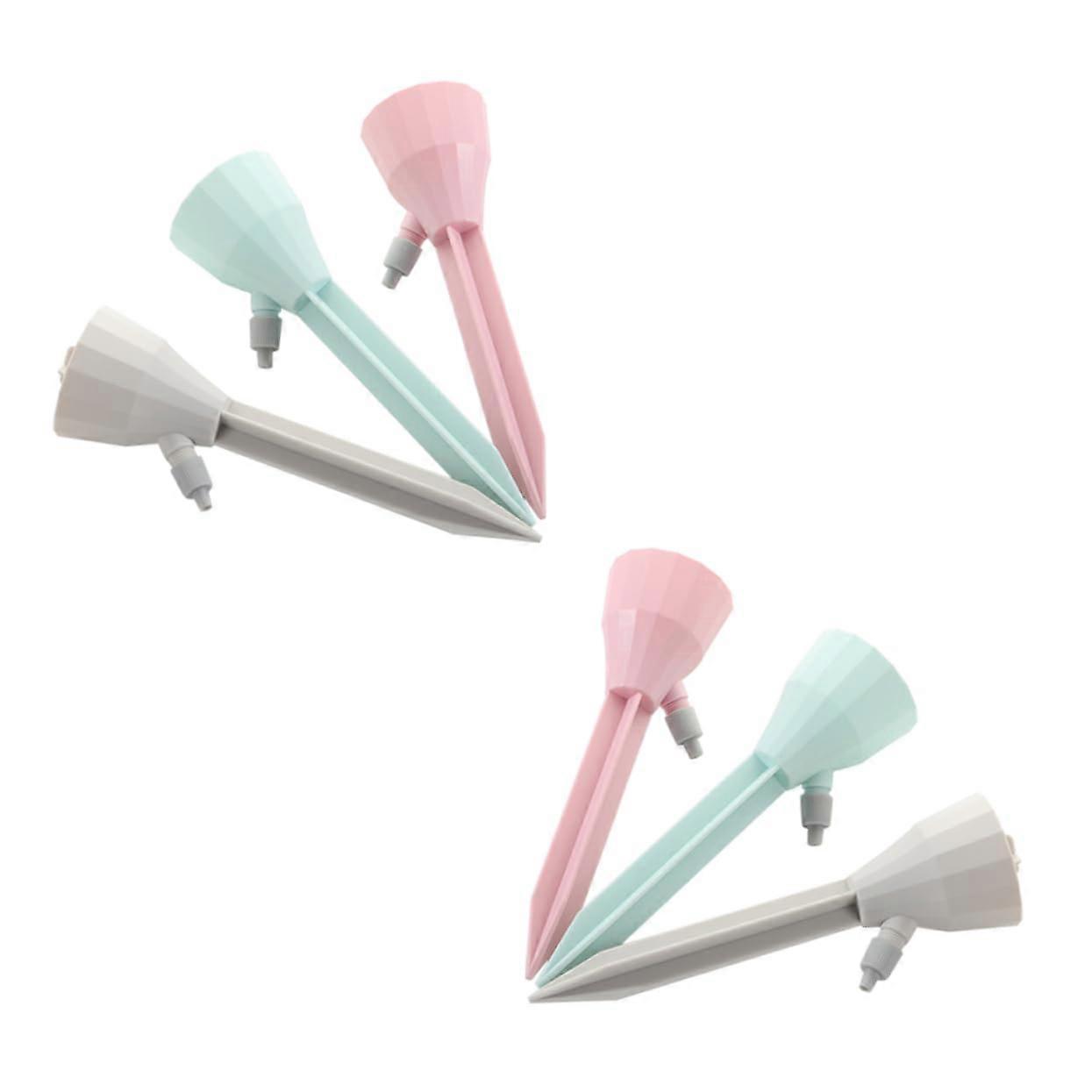 6pcs Automatic Watering Flower Tool - Plastic Garden Water-Dropper for Household Use, Efficient Drip Irrigation System