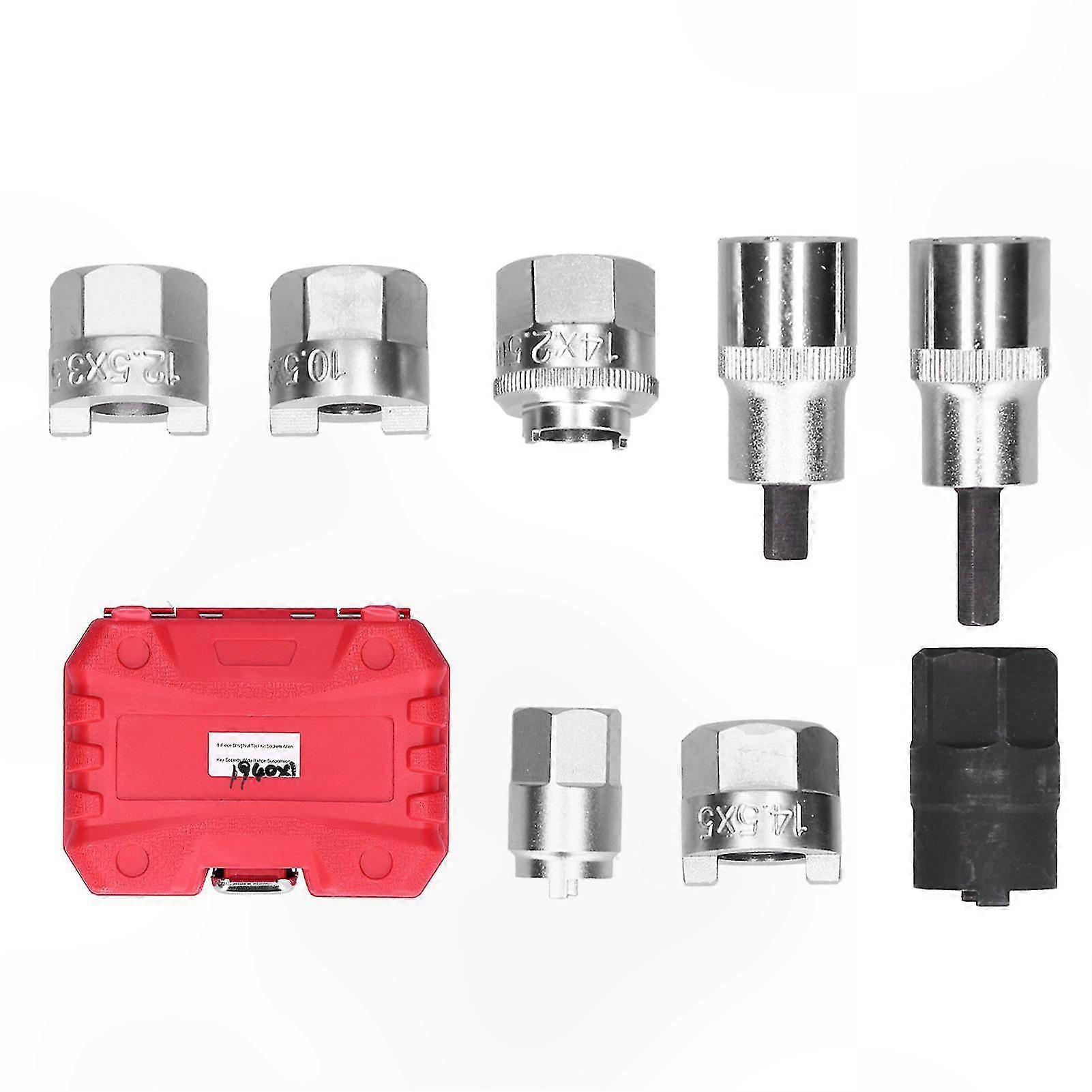 8-Piece Strut Nut Socket Set for Automotive Repair and Maintenance Tasks