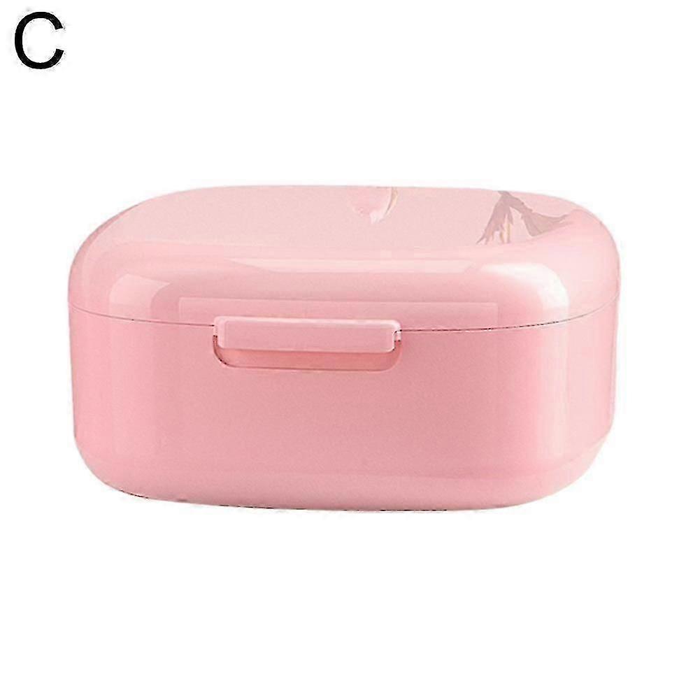 Portable Denture Storage Box for Soaking Cleaning Braces