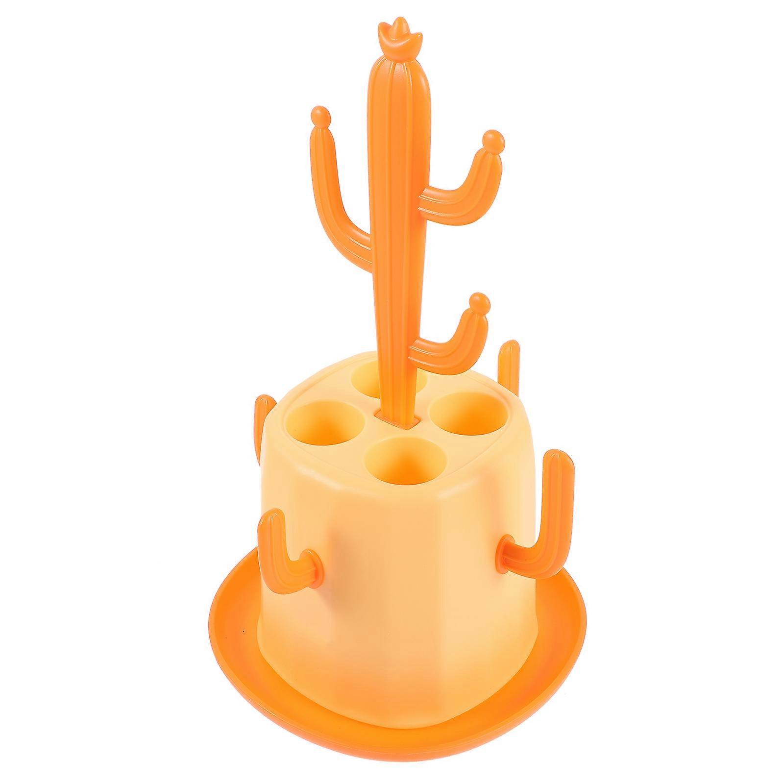 MLINS Multi Functional Bottle Drying Holder for Baby Bottle Drain Rack in Cactus Shape 1 Set Bottle Organizer