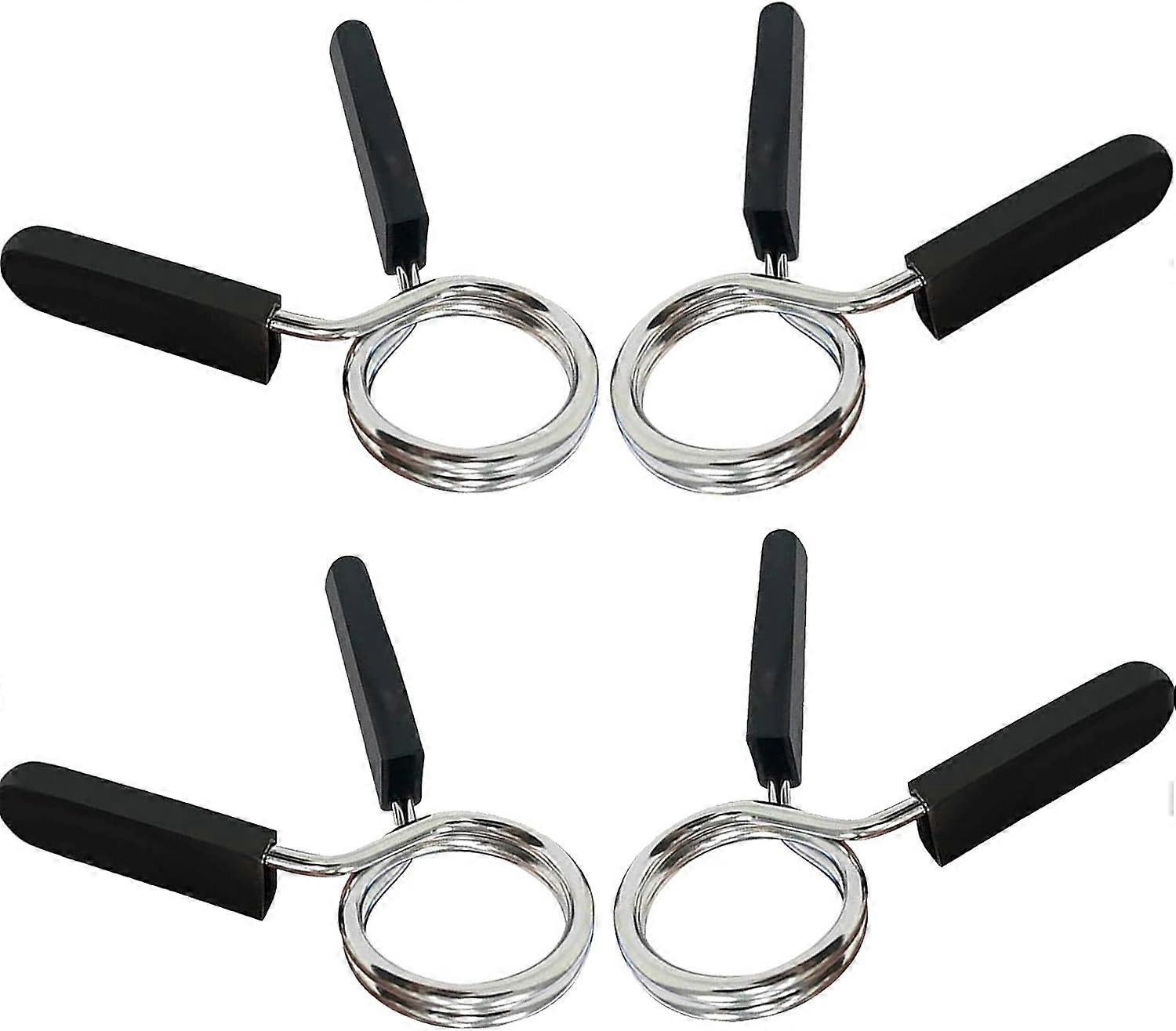 Dumbbell Clamp, 4 Pcs 28mm Dumbbell Spring Clips, Spring Clip Collars, Bodybuilding Spring Clip for Gym 13Treize
