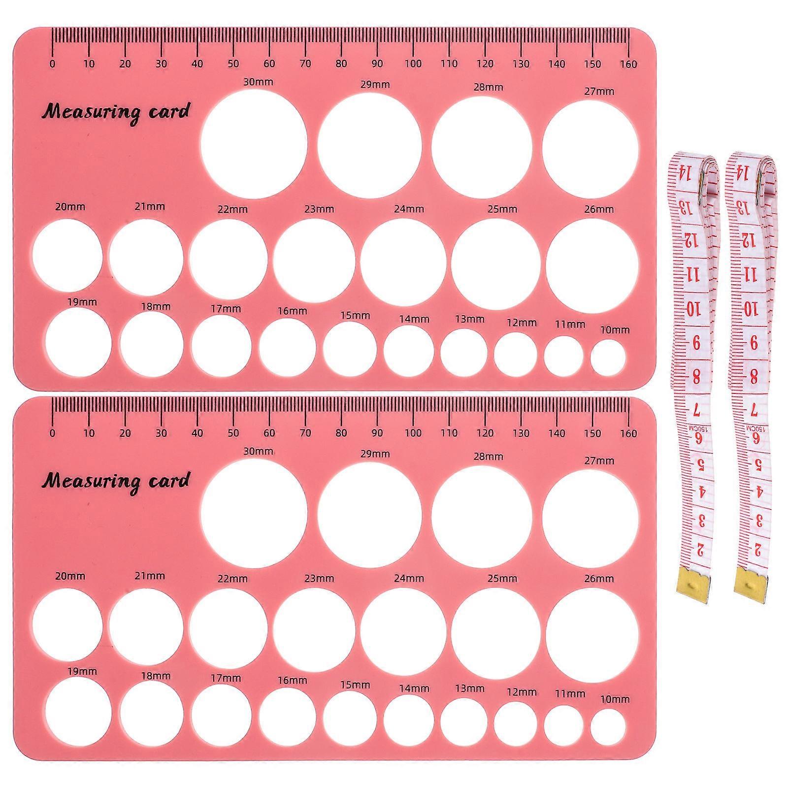 Nipple Measuring Card Silicone Flange Size Measure for Nipples 1Set