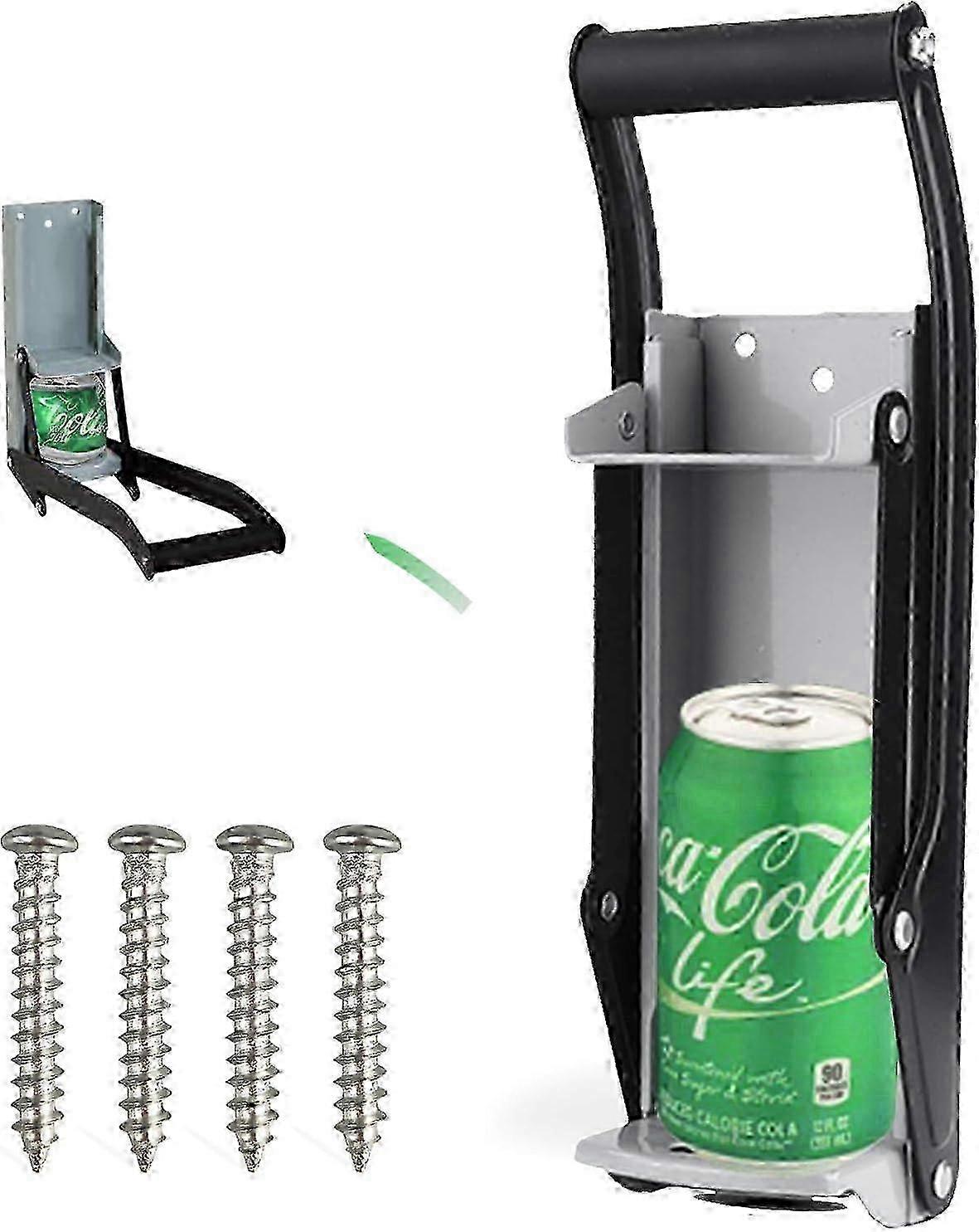 2 in 1 Can Crusher & Bottle Opener for Efficient Recycling at Home