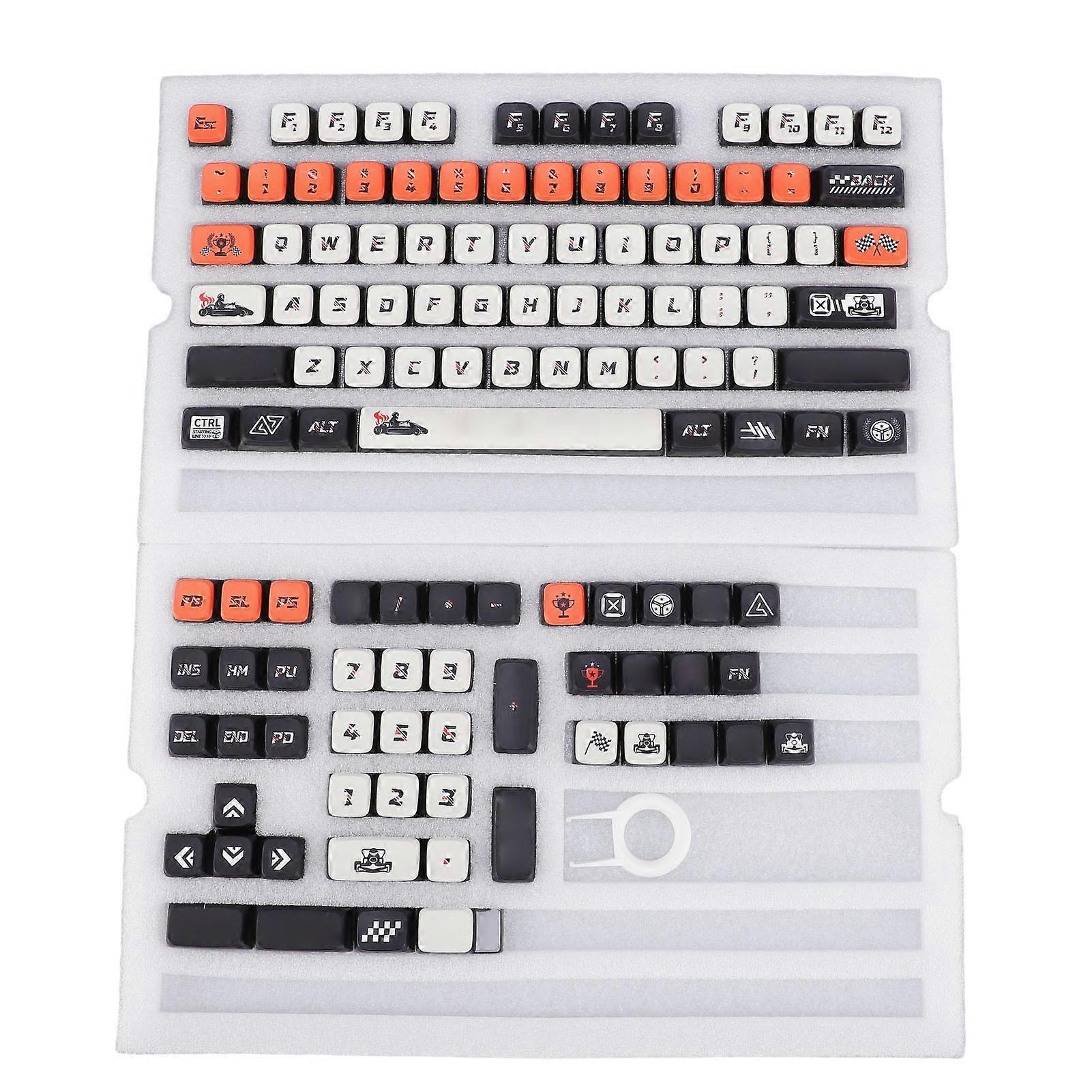 122 Keys Pudding Keycap Set Colorfast PBT Dye Sublimation for MSA Profile Keyboards