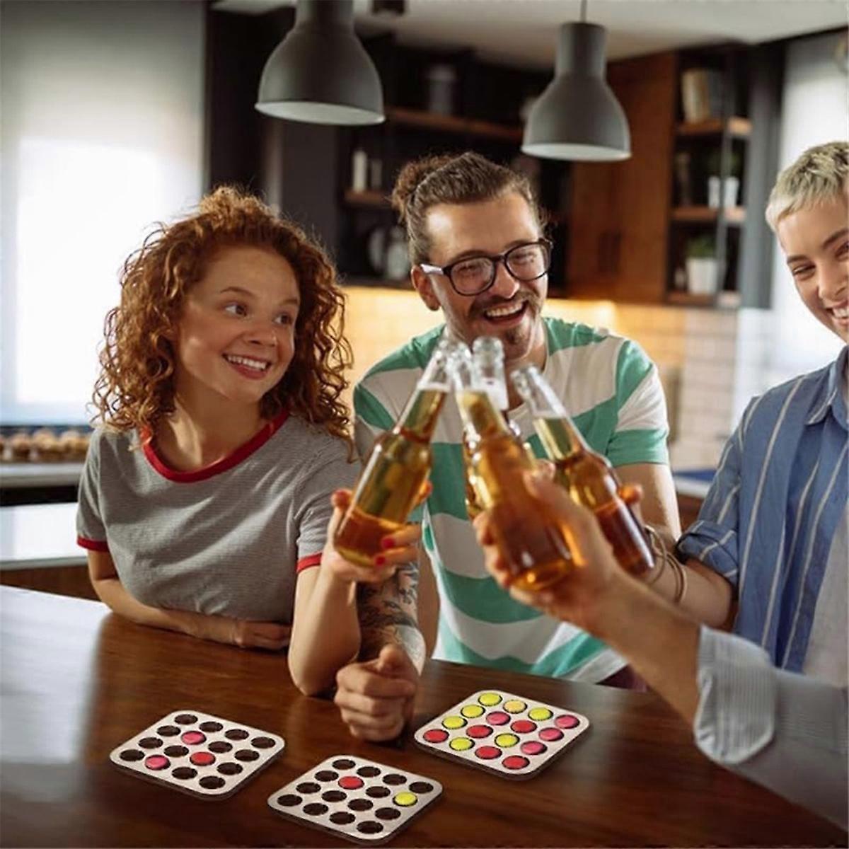 4 PCS Wooden Beer Bottle Cap Display Stands,16-Slot Navajo Collection Coasters,4.33x4.33 Square Orga