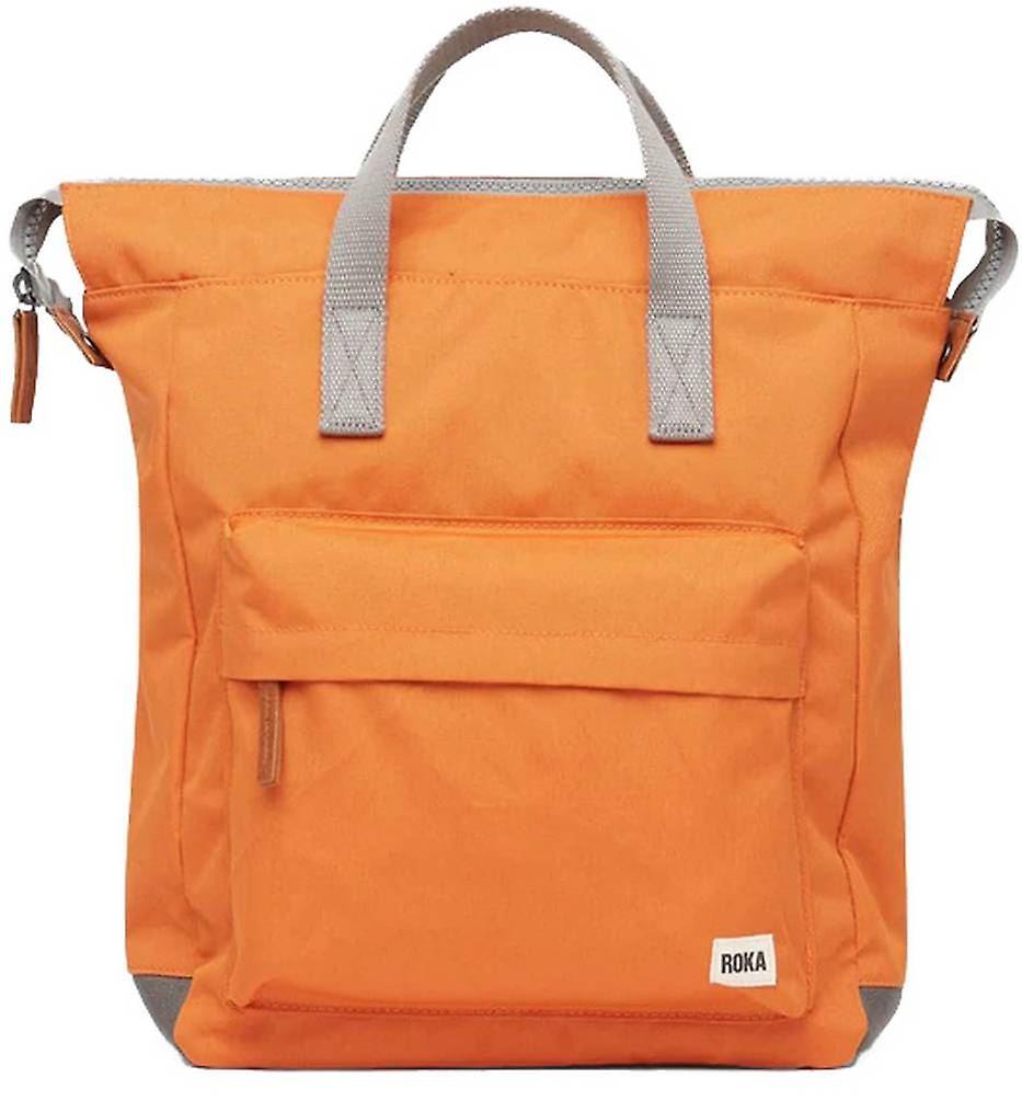 Roka Bantry B Medium Sustainable Canvas Backpack - Atomic Orange
