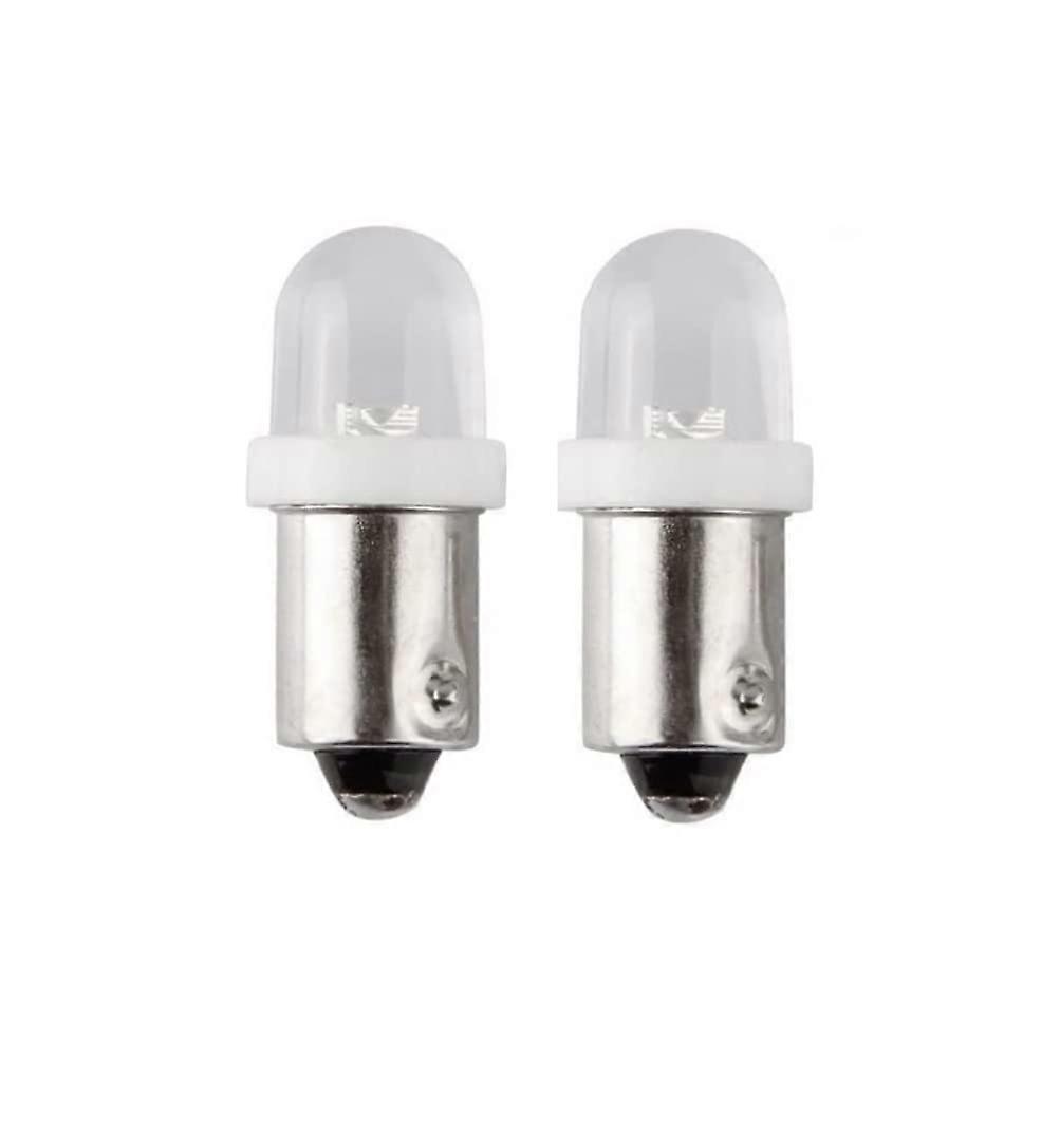 BA9S White LED Bulb Pair, 12V, 6000K, T4 W, Car Position Lights