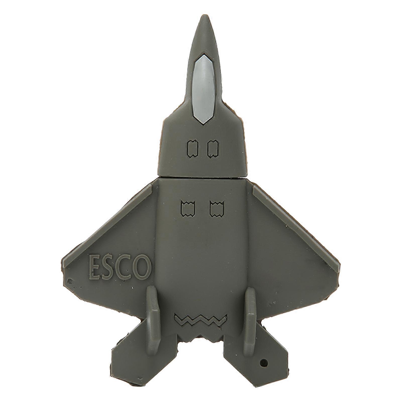 128GB Gray Cartoon Fighter USB Flash Drive - Shockproof, Stylish, Easy Data Sharing
