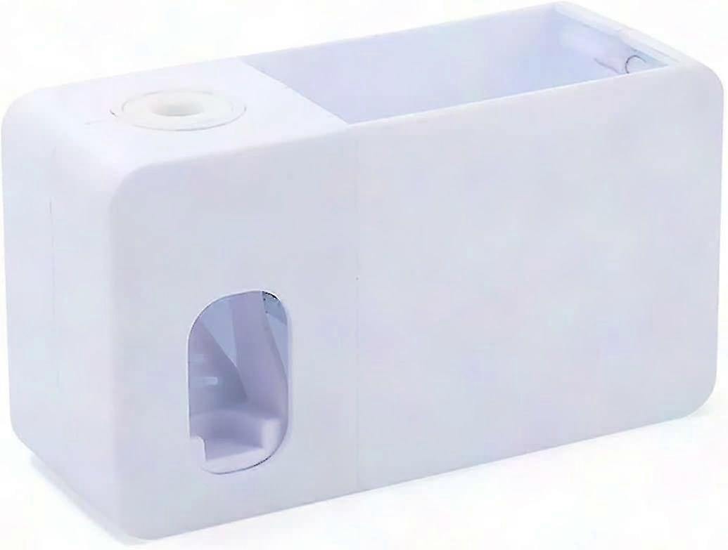 Wall Mounted Automatic Toothpaste Dispenser with Toothbrush Holder - Hands-Free Fro