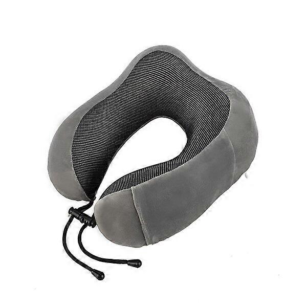 U-shaped neck pillow, grey, three-point support and slow rebound