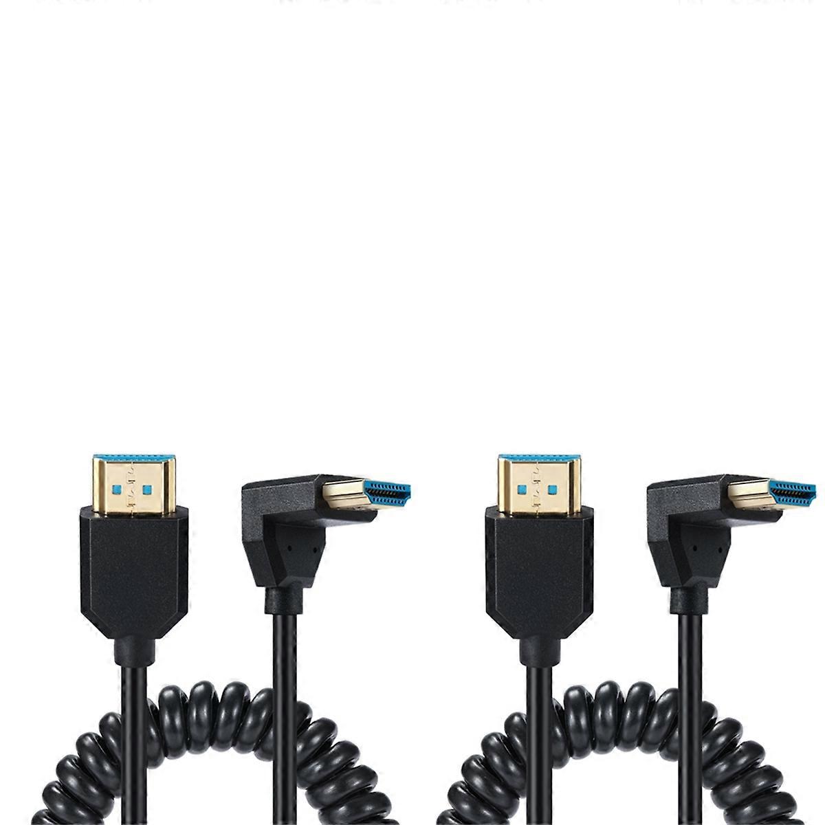 -Compatible Type Spring-Retractable HDCable -Compatible 2.1 8K60Hz Laptop TV Monitor Projector ConnectionCable B