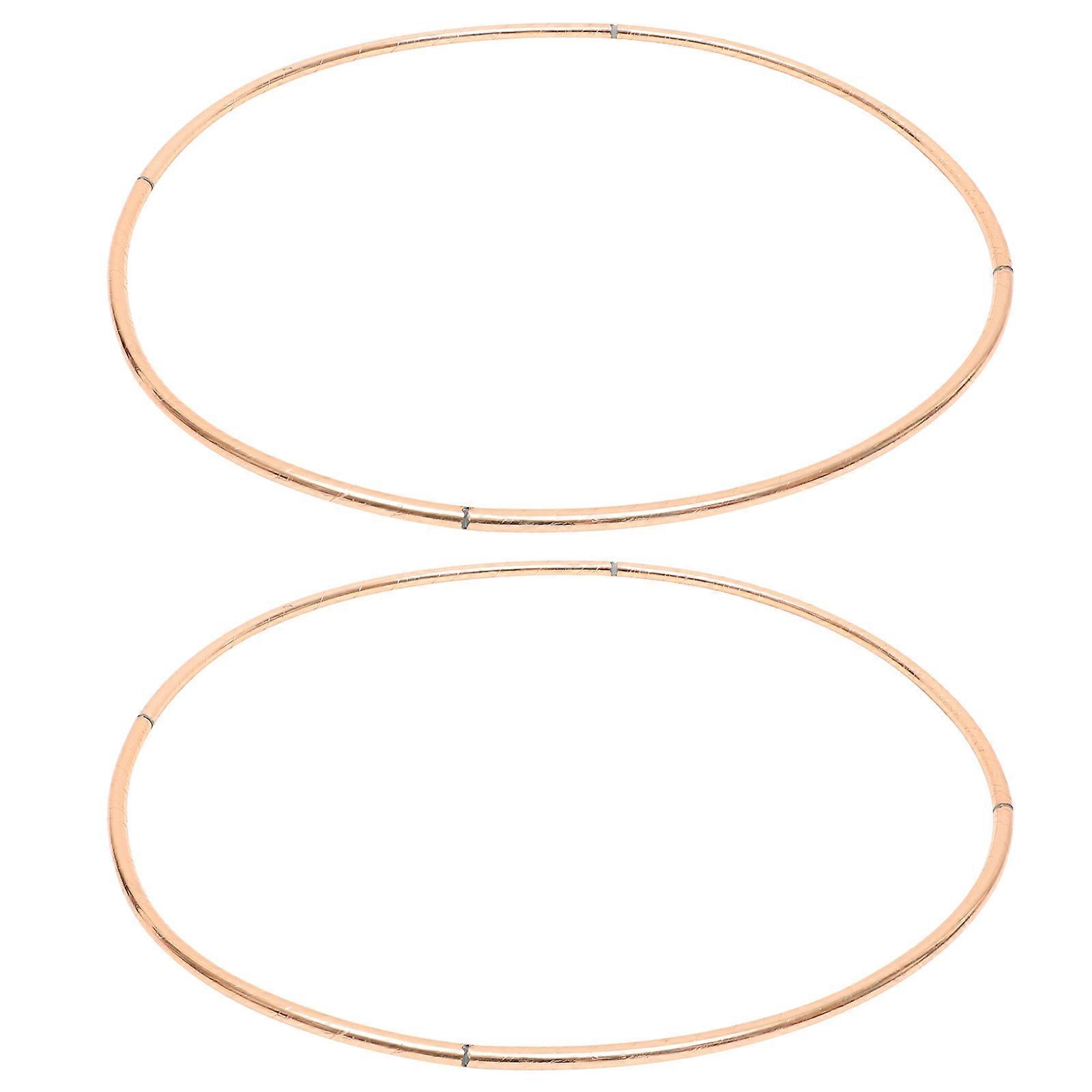 Round Balloon Arch Frame 2Pcs Rose Gold Plastic Balloon Arch Kit for Party Use Quick Setup