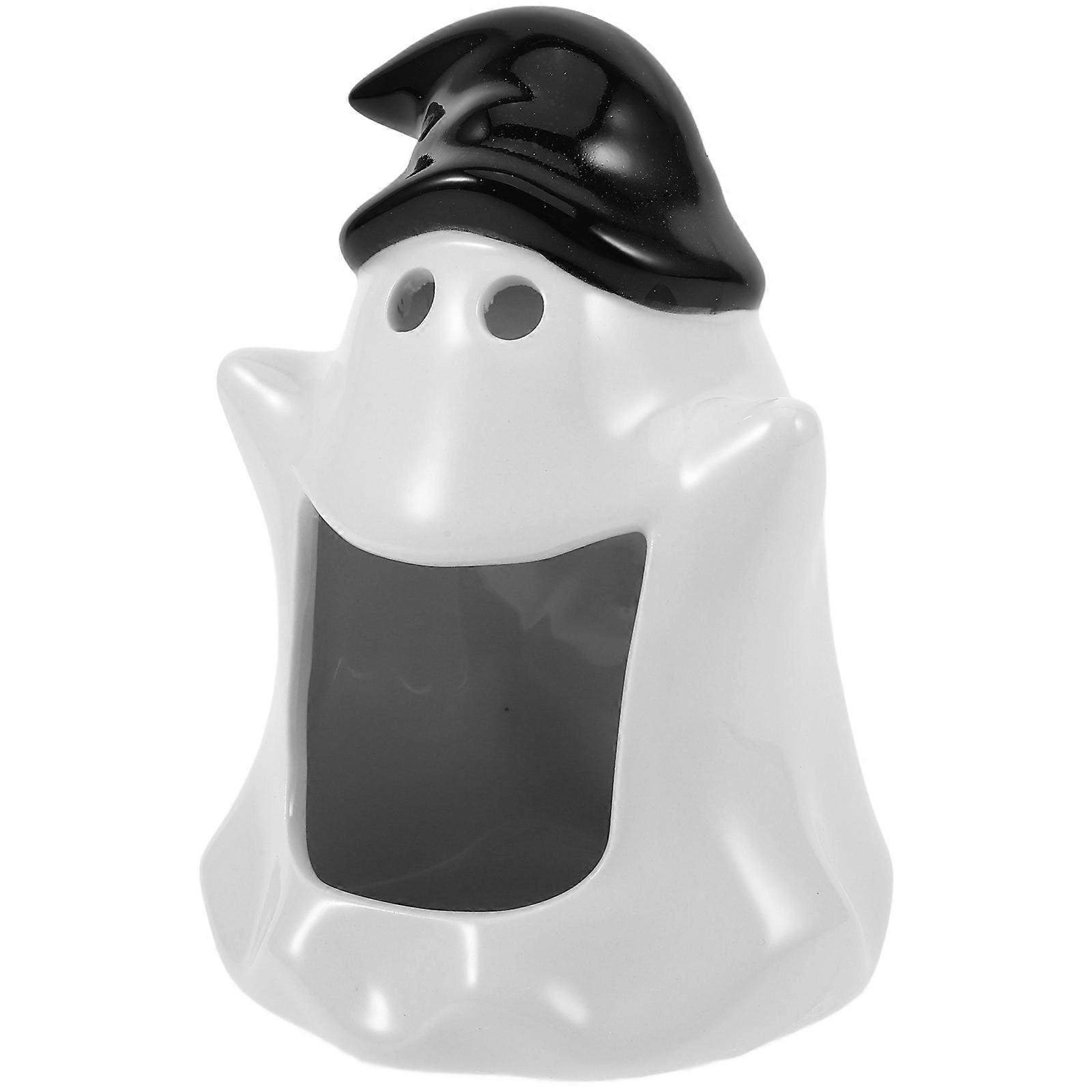Ceramic Hamster Hideout Halloween Ghost Hamster House for Pet Use