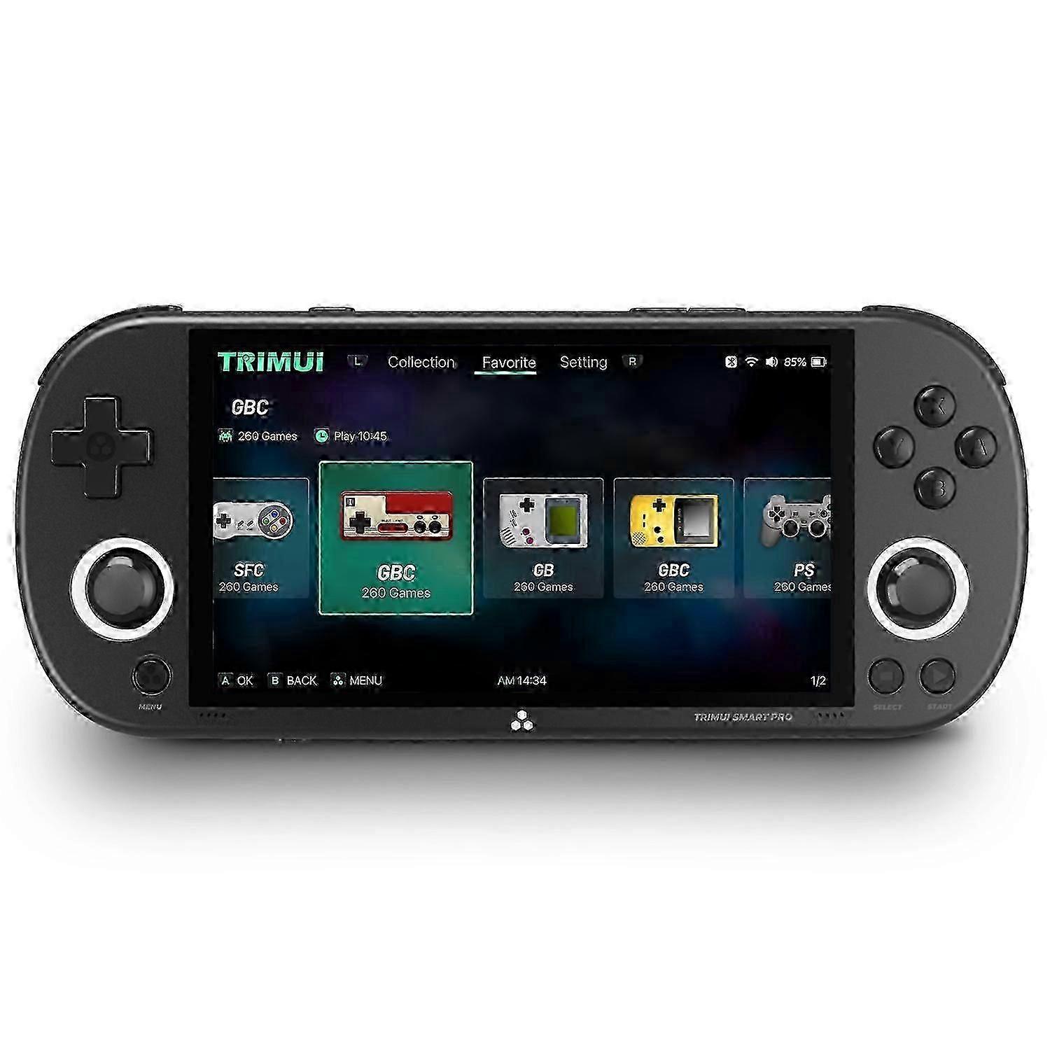 Handheld Game Console 4.96-inch IPS Screen Video Game Controller (English Version),with 64G TF Card