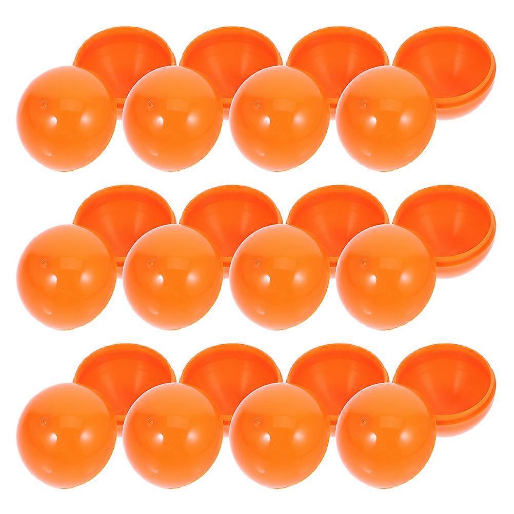 Orange Openable Balls for Decor PVC Colored Raffle Balls Good for Games and Storing Surprises 30pcs