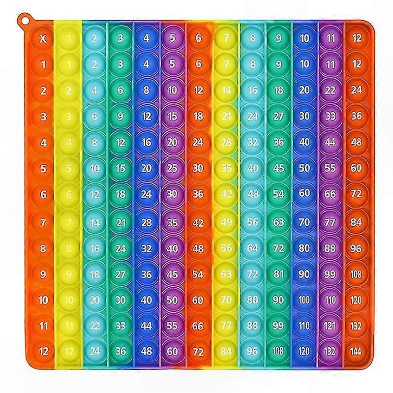 Interactive Math Toy for Kids - 12x12 Multiplication Table Learning Game with Fidget Features to Boost Math Skills