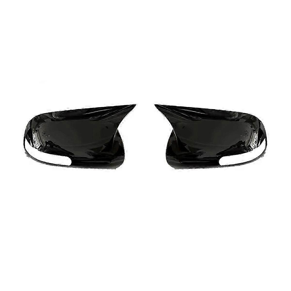 Rear View Mirror Cover with Door Mirror Caps for E140 & E150 Models (2006-2013) in Bright Black