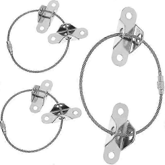 3 Set Anti-Tilt Straps for Furniture Anchor Kit Wall Security for Families with Bookcases and Cabinets Easy Installation and Long-Term Reliability
