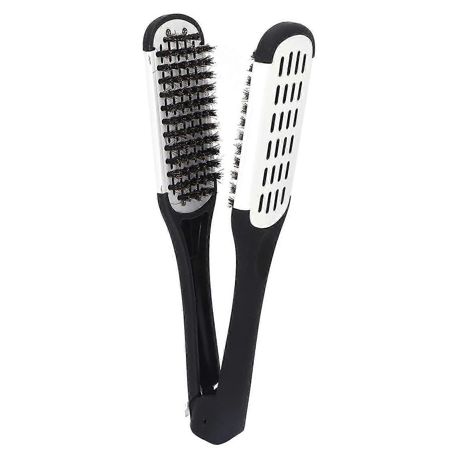 2025 Latest Model Double Sided Beard Straightening Clamp Brush Professional Be...