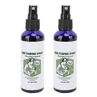 2 stks Melk Pompspray Hydraterende Ontstoppende Tepels Pomp Smeermiddel Spray Voor Borstvoeding 118ml