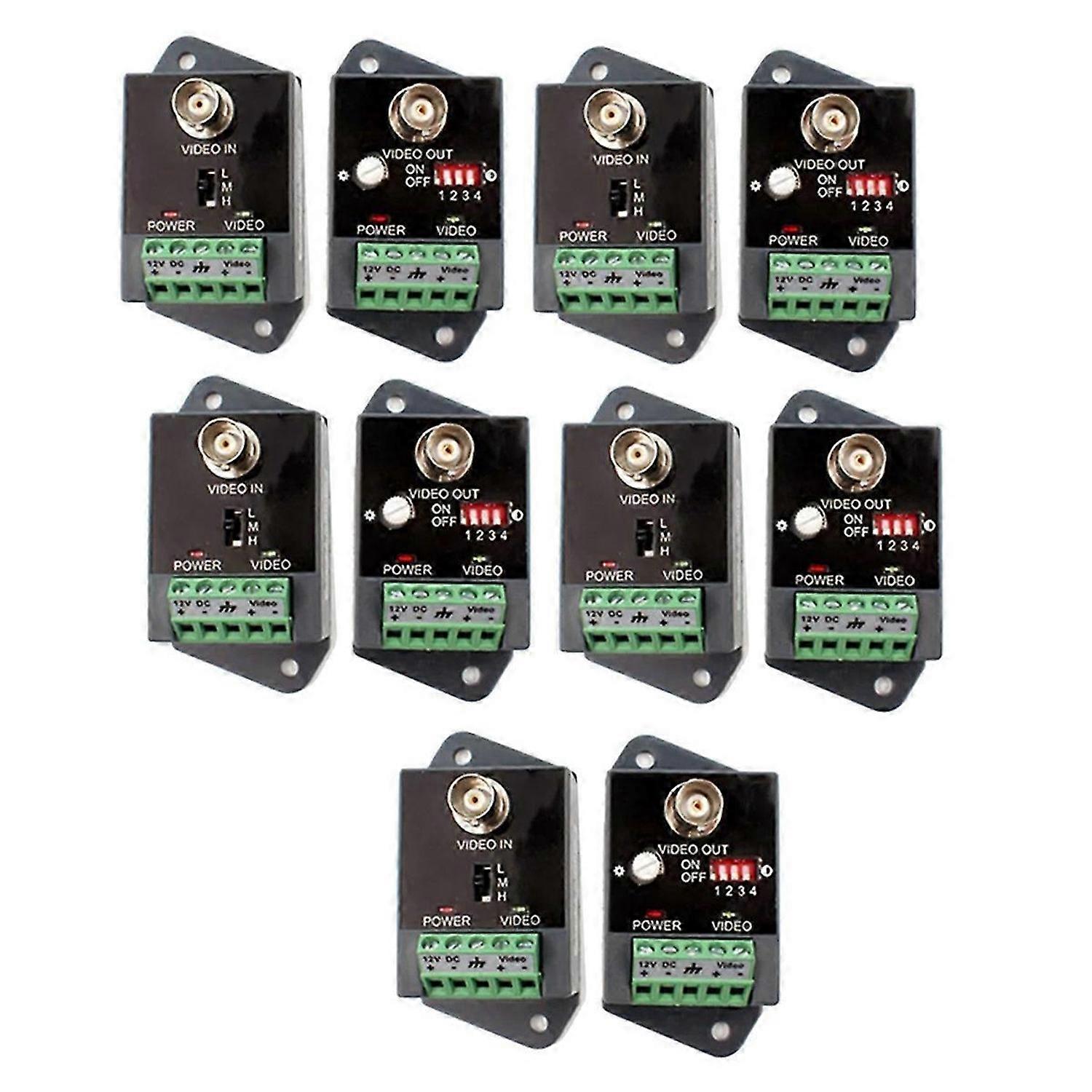 Single-Channel Active Video Balun for CCTV HD-TVI CVI Transceiver