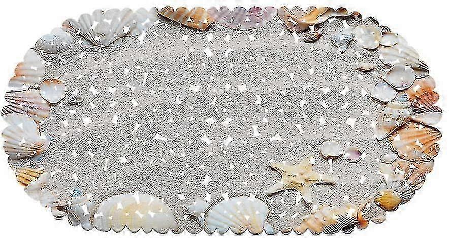 2025 Bathroom Shower Mats, Non-slip Shower, Bath Mat Slip Mat With Suction Cups, Shower Insert, Antibacterial Anti-slip Bath Insert, Starfish Shell (3