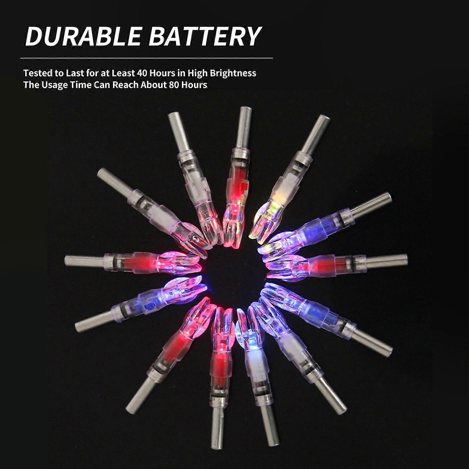 Nocturnal Lighted Nocks for Archery 3 Pack 4.5cm for 6.2mm Arrow Automatic PE Light Up Nocks Bow and Arrow Accessories