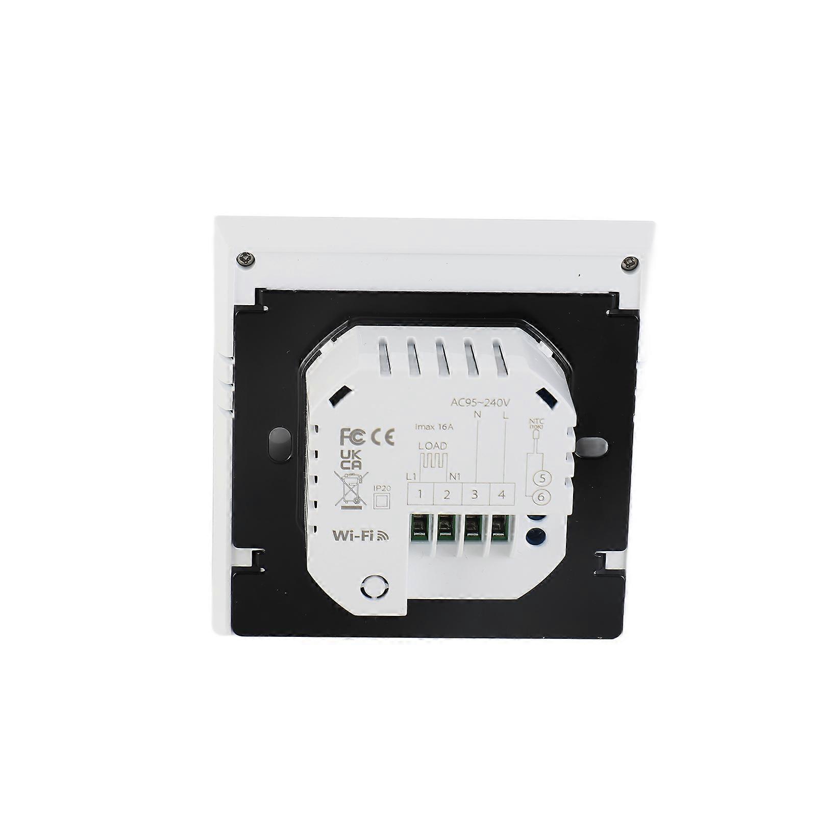 Digital Underfloor Heating Thermostat 16A Touchscreen 85x85x40mm