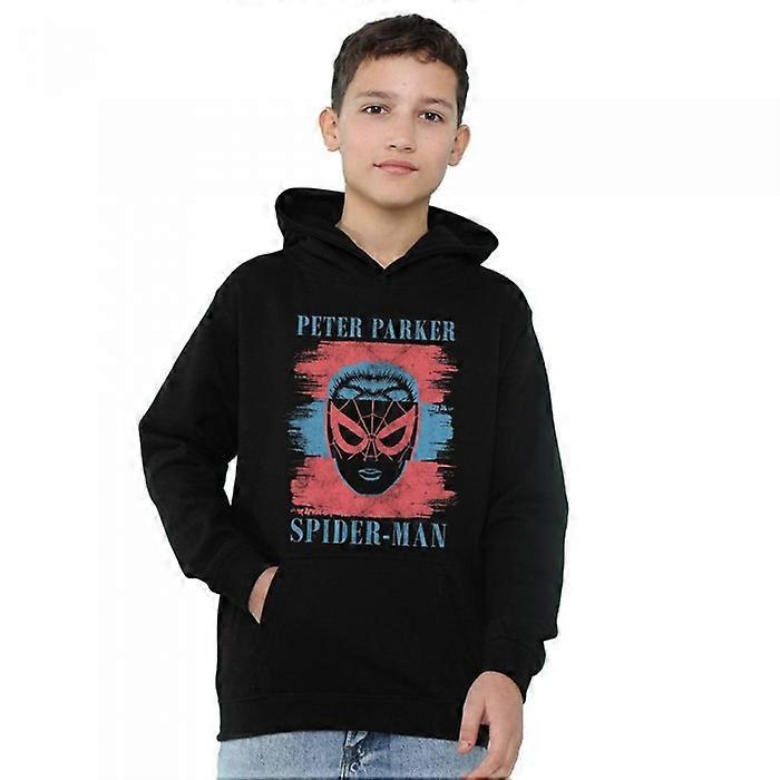 Spider-Man Childrens/Kids Peter Parker Stripes Heather Pull Over Hoodie