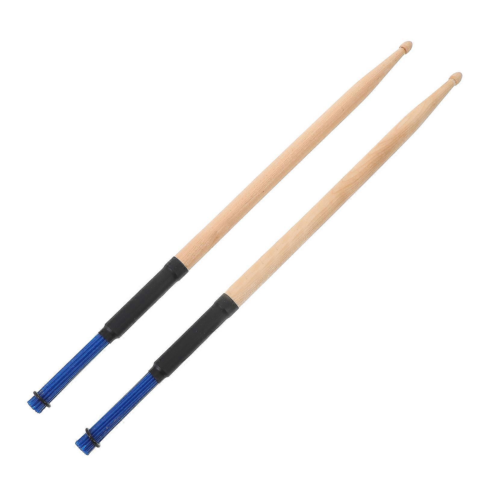 Drumsticks Wooden Drumstick for Classroom Thickened Maple Wood Blue for Percussion 1 Pair