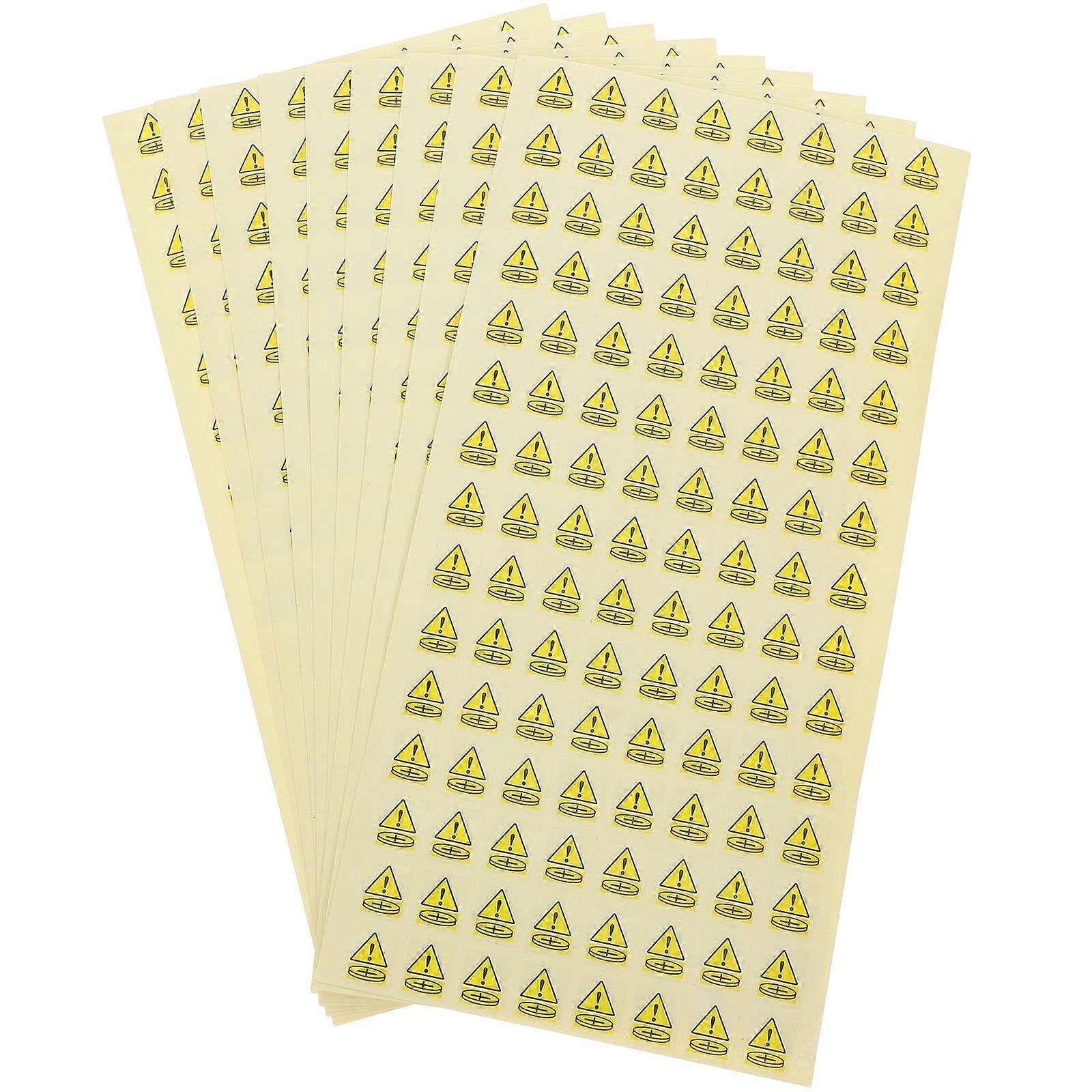 Button Warning Signs Battery Safety Warning Stickers 5000Pcs Durable Labels