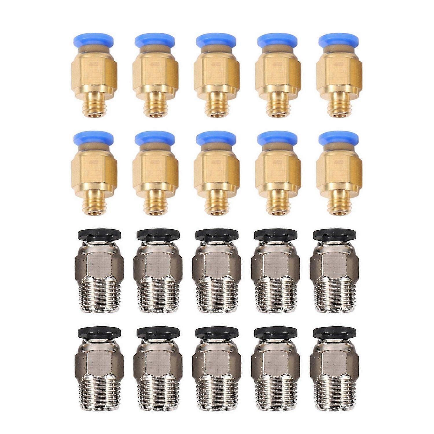 Fitting Push to Connect + Fitting for 3D Printer Bowden Extruder 20pc