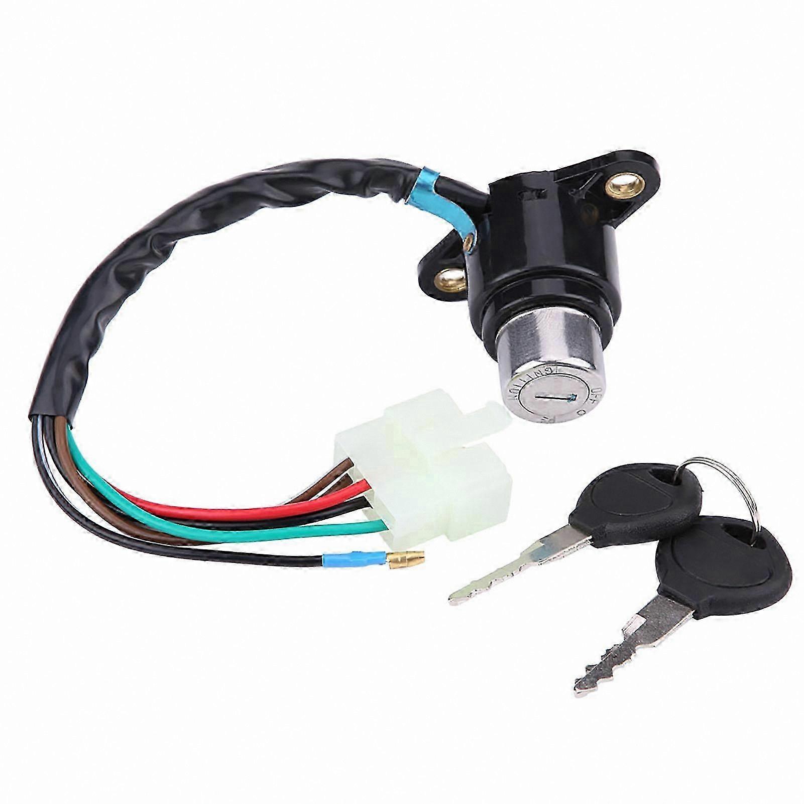 Universal Motorcycle Ignition Key Switch Lock with Spare Key for CB/CM 400/450 Models
