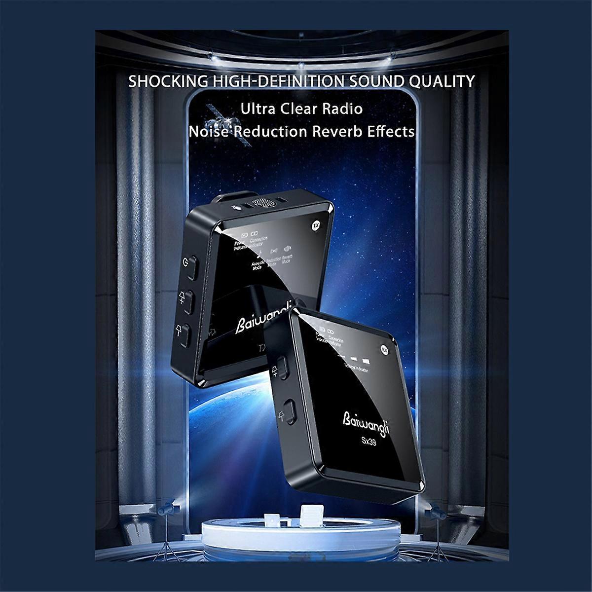  SX39 Wireless Lavalier Microphone for DSLR Camcorder Type-C