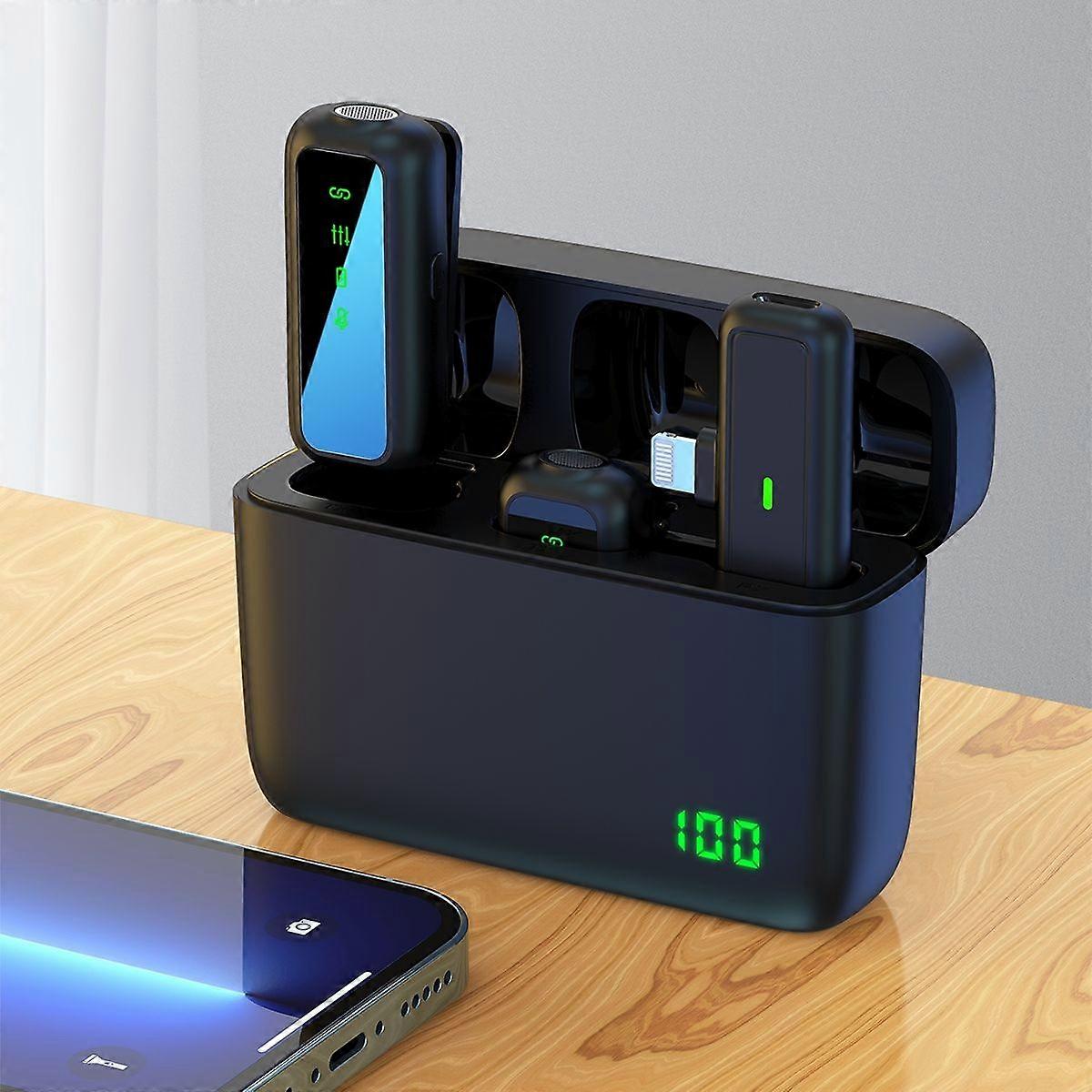 1 TX + 2 RX Lavalier Wireless Microphone 8 Pin