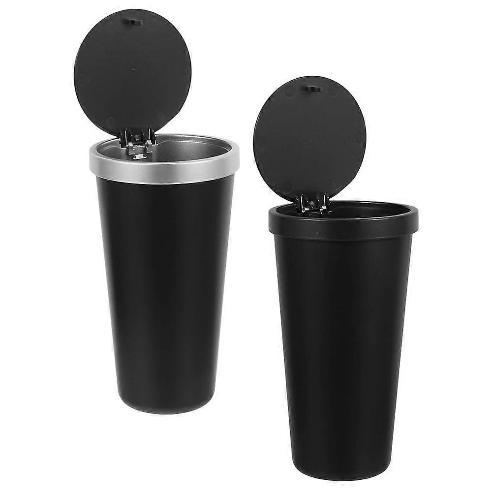 Mini Trash Bin Portable Car Trash Can with Lid 6Pcs for Car Use