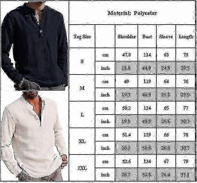 Men's Long Sleeve Casual Button-Up Pullover Top with Collarless Design