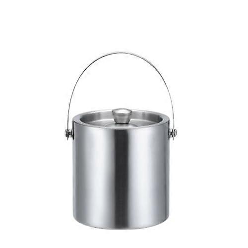 Stainless Steel Ice Bucket 1.6L/300ML Portable Double-Layer Cooler for Wine Beer Cocktail Bar Parties
