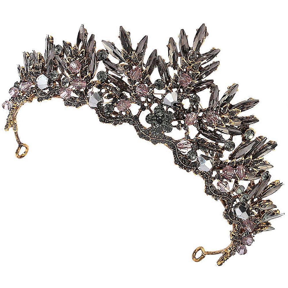 Gothic Queen Crowns Tiara for Brides with Vintage Style Ideal for Parties and Photo Sessions Measuring 13.5x6cm 4pcs